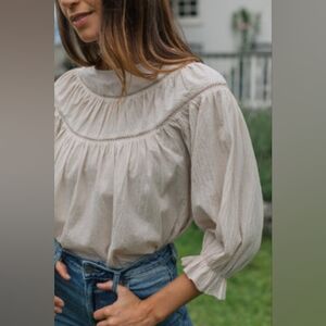 Cream Neuflora Ellington Blouse